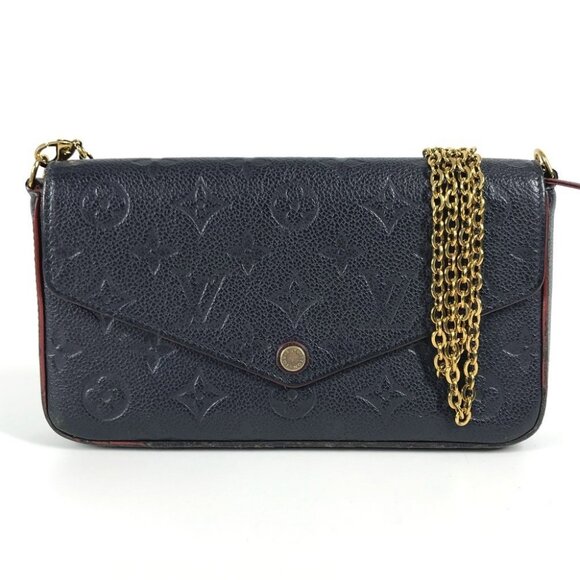LOUIS VUITTON M64099 MonogramEmpreinte Pochette-Felicie Crossbody Long Wallet - Picture 1 of 14